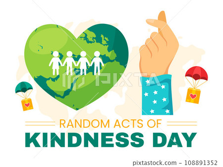 Random Acts of Kindness Vector Illustration on February 17th Various Small Actions to Give Happiness with Love in Flat Cartoon Background Design Random Acts of Kindness Vector Illustration on February 17th Various Small Actions to Give Happiness with Love in Flat Cartoon Background Design 108891352