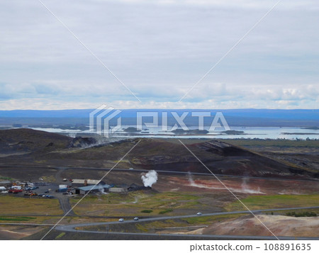 Iceland summer lake Myvatn Iceland summer lake Myvatn 108891635