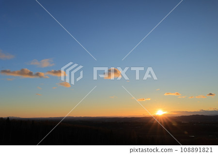 網走福祿考公園的日落景觀（北海道） 108891821