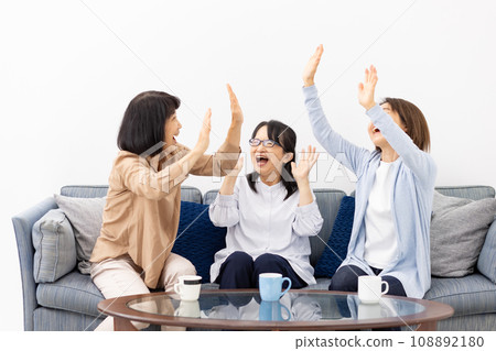 Watching TV, Cheering, Excitement 108892180