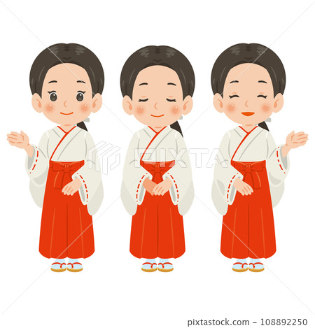 巫女女人套裝 108892250