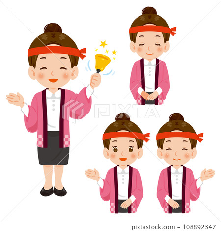 Lottery female staff set Lottery female staff set 108892347