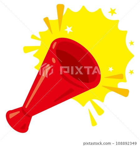 red megaphone illustration red megaphone illustration 108892349