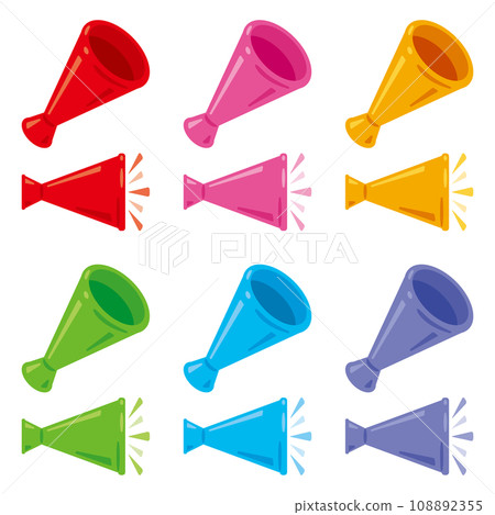 Megaphone illustration set 108892355