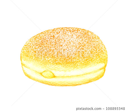 奶油甜甜圈(麵包甜甜圈)手繪水彩插圖的糖果和糖果 奶油甜甜圈(麵包甜甜圈)手繪水彩插圖的糖果和糖果 108893348