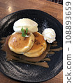 Pancakes served in a skillet 108893659