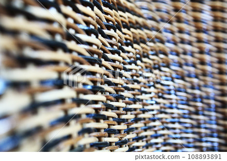 Texture of wicker rattan furniture in Thailand Texture of wicker rattan furniture in Thailand 108893891