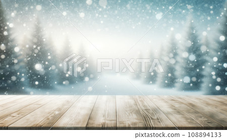 舊木板和模糊的雪背景AI圖像 舊木板和模糊的雪背景AI圖像 108894133