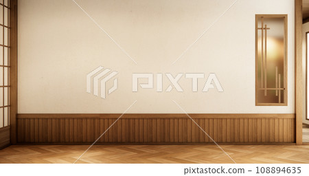 Empty room,Clean japanese minimalist room interior 108894635