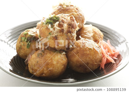 The snack is takoyaki 108895139