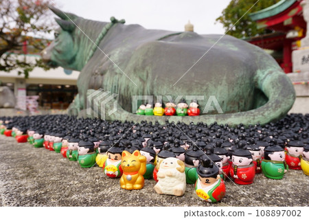 名古屋三大天神社-上野天滿宮 天神算命 摸牛 名古屋三大天神社-上野天滿宮 天神算命 摸牛 108897002