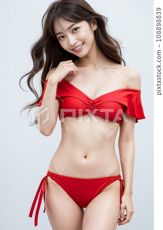 [Female model] Woman in a swimsuit 05: AI generated image 108898839
