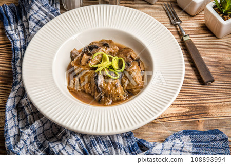 Stuffed cabbage with meat and rice. Stuffed cabbage with meat and rice. 108898994