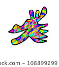 colorful dragon head hand drawn It is the symbol of the year of the dragon. 108899299