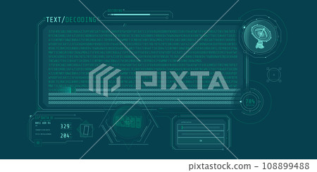 Radio telescope data processing interface with text decoding. 108899488