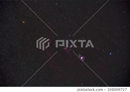 獵戶座。三顆星與燃燒的樹/馬頭星雲、跑男與獵戶座星雲 108899727