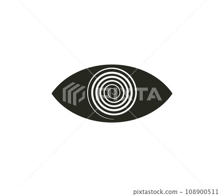 Hypnosis, eye, spiral icon. Vector illustration. 108900511