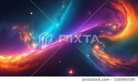 具有空間、星系和大爆炸主題的彩色背景材料 具有空間、星系和大爆炸主題的彩色背景材料 108900599
