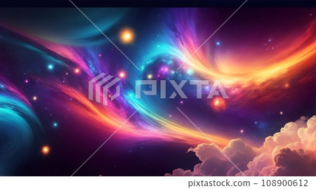 具有空間、星系和大爆炸主題的彩色背景材料 具有空間、星系和大爆炸主題的彩色背景材料 108900612