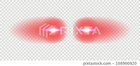 Laser red eyes meme game superhero vector template illustration. Comic red eyes laser red meme 108900920