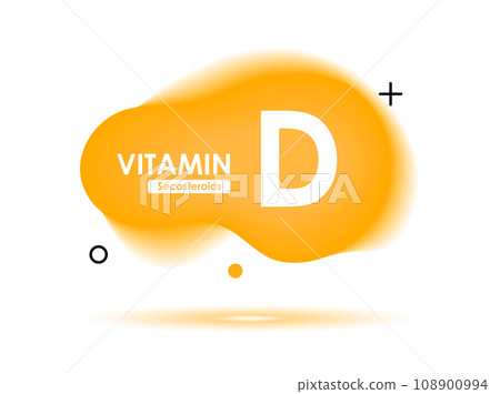 Vitamin D skin beauty background health. Yellow golden vitamin D background. 108900994