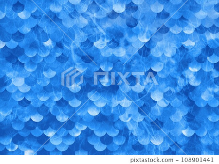 日本紙刻度圖案藍色 108901441