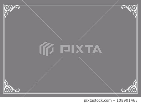 Christmas motif frame design set. Gorgeous and elegant design material 108901465