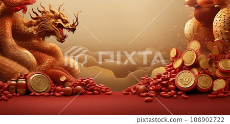 Chinese new year Abstract background, Holiday Celebration events concept, Auspicious pattern, Copy space for text, AI Generative Chinese new year Abstract background, Holiday Celebration events concept, Auspicious pattern, Copy space for text, AI Generative 108902722