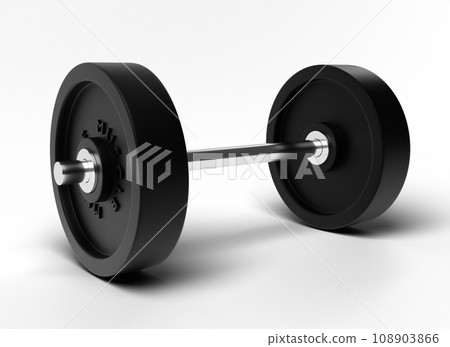 Realistic dumbbell illustration Realistic dumbbell illustration 108903866