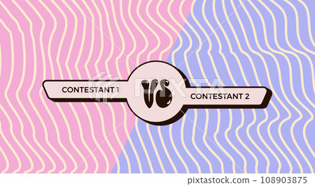 Versus groovy retro comparison blank. Vs vector background. Template. Versus groovy retro comparison blank. Vs vector background. Template. 108903875