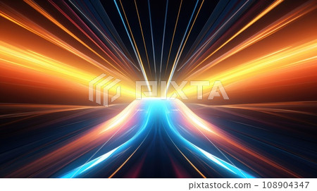 Vibrant and abstract, this neon background adds a burst of electrifying color Vibrant and abstract, this neon background adds a burst of electrifying color 108904347
