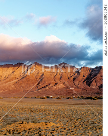 Fuerteventura - Sunset at the Playa de Cofete Canary Islands Spain Fuerteventura - Sunset at the Playa de Cofete Canary Islands Spain 108905348