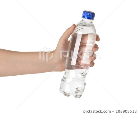 Young woman hand holding water bottle Young woman hand holding water bottle 108905518