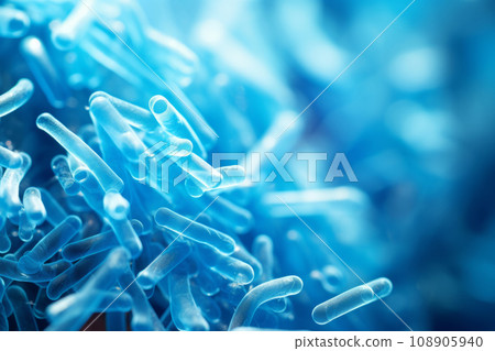 Legionella pneumophila. Bacterial infection as a microscopic background. Dangerous disease strain case. Generative AI 108905940