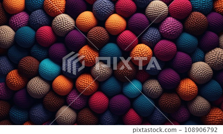 Colorful balls of wool. Colorful balls of wool. 108906792