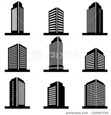 各種建築物的 3D 插圖集 108907564