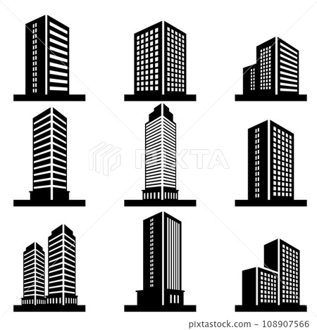 各種建築物的 3D 插圖集 108907566