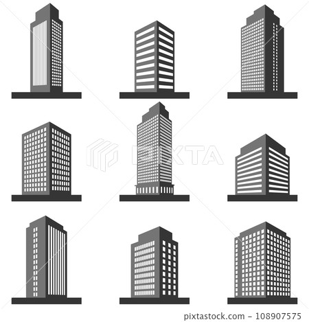 各種建築物的 3D 插圖集 108907575
