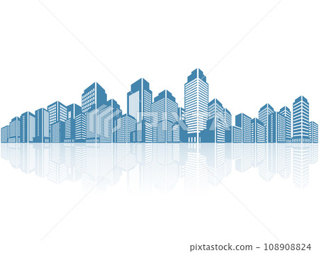 摩天大樓大城市背景素材 摩天大樓大城市背景素材 108908824