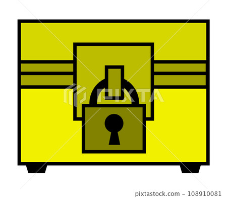 存放金銀黃金和寶藏的堅固寶箱的插圖 108910081