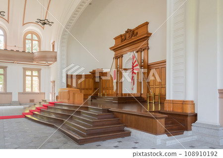 Maritime Self-Defense Force Etajima First Technical School Auditorium podium Maritime Self-Defense Force Etajima First Technical School Auditorium podium 108910192