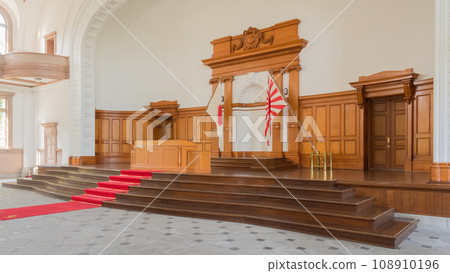 Maritime Self-Defense Force Etajima First Technical School Auditorium podium Maritime Self-Defense Force Etajima First Technical School Auditorium podium 108910196