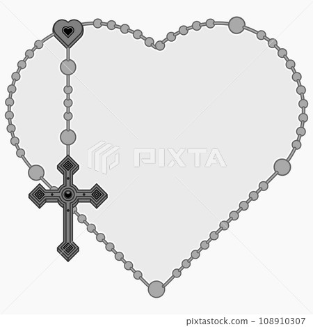heart shaped catholic rosary heart shaped catholic rosary 108910307