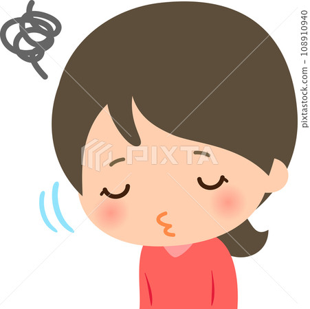 一個女人嘟著嘴低頭看 一個女人嘟著嘴低頭看 108910940