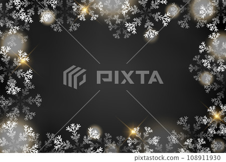 Snow Christmas winter light background 108911930