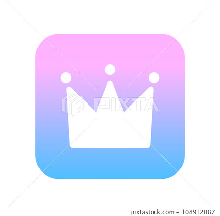 Cute gradation crown app 108912087
