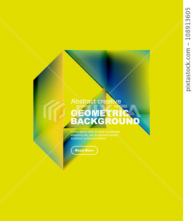 Gradient triangles vector abstract background Gradient triangles vector abstract background 108913605