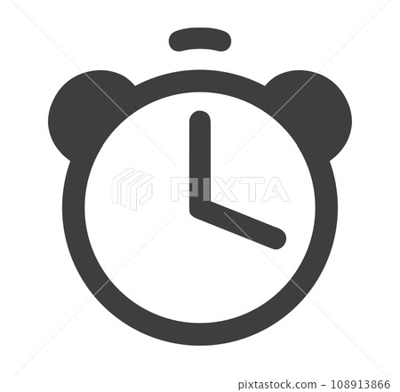 simple black alarm clock simple black alarm clock 108913866