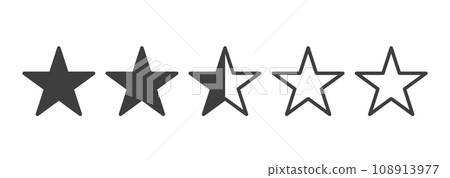 簡單的黑色2.5星標 108913977