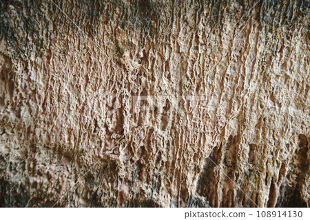 The texture or background of surface of the cliff caused by the limestone mountain shifts naturally. The texture or background of surface of the cliff caused by the limestone mountain shifts naturally. 108914130